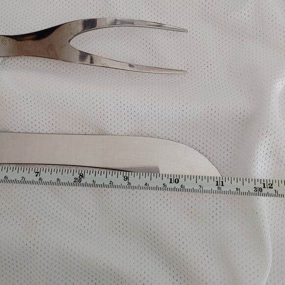 Gold and Silver Carving Set by Morrells - Picture 12 of 12